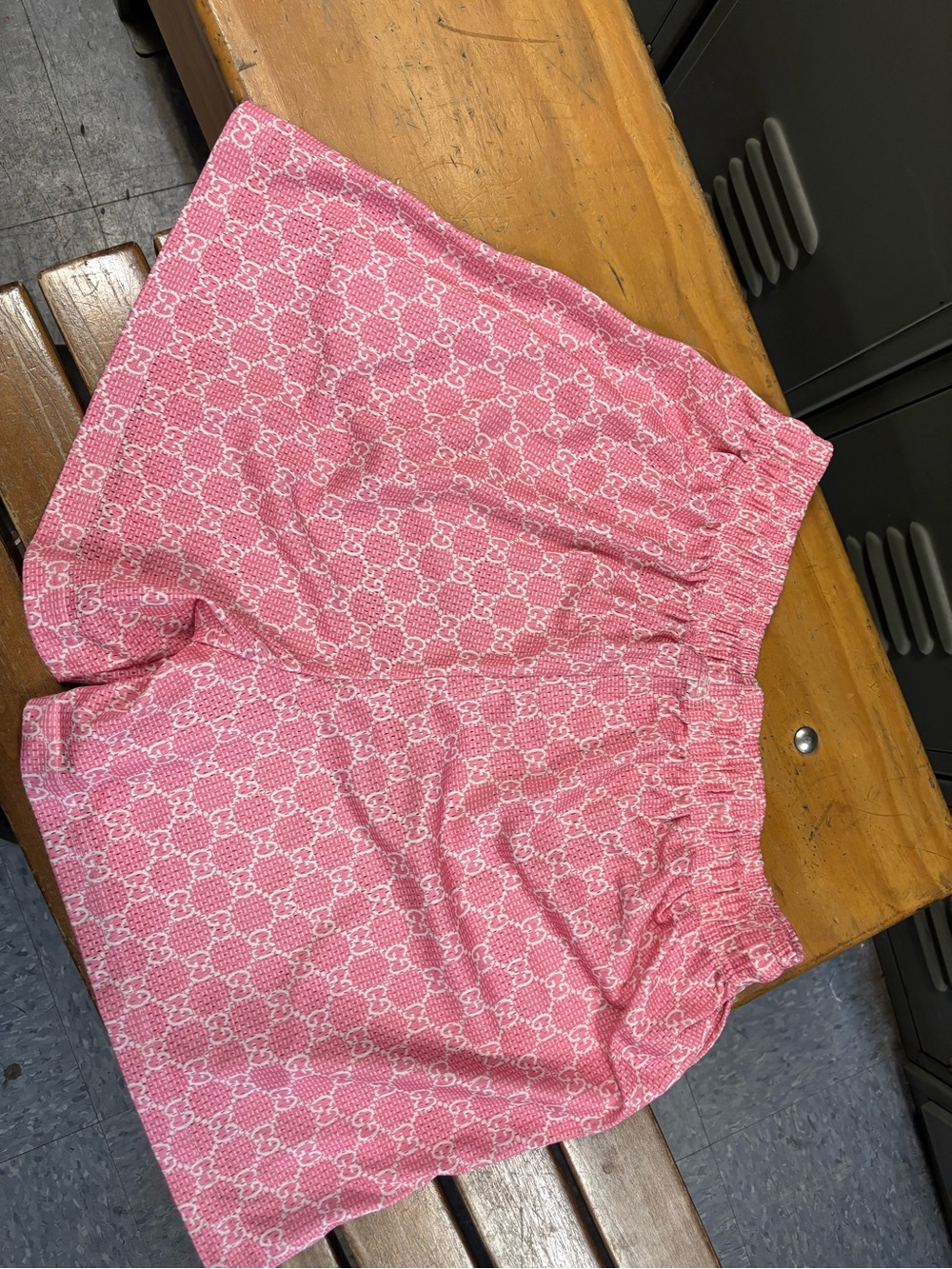 Bravest Studios Pink Logo-Print High Waist Men’s Shorts